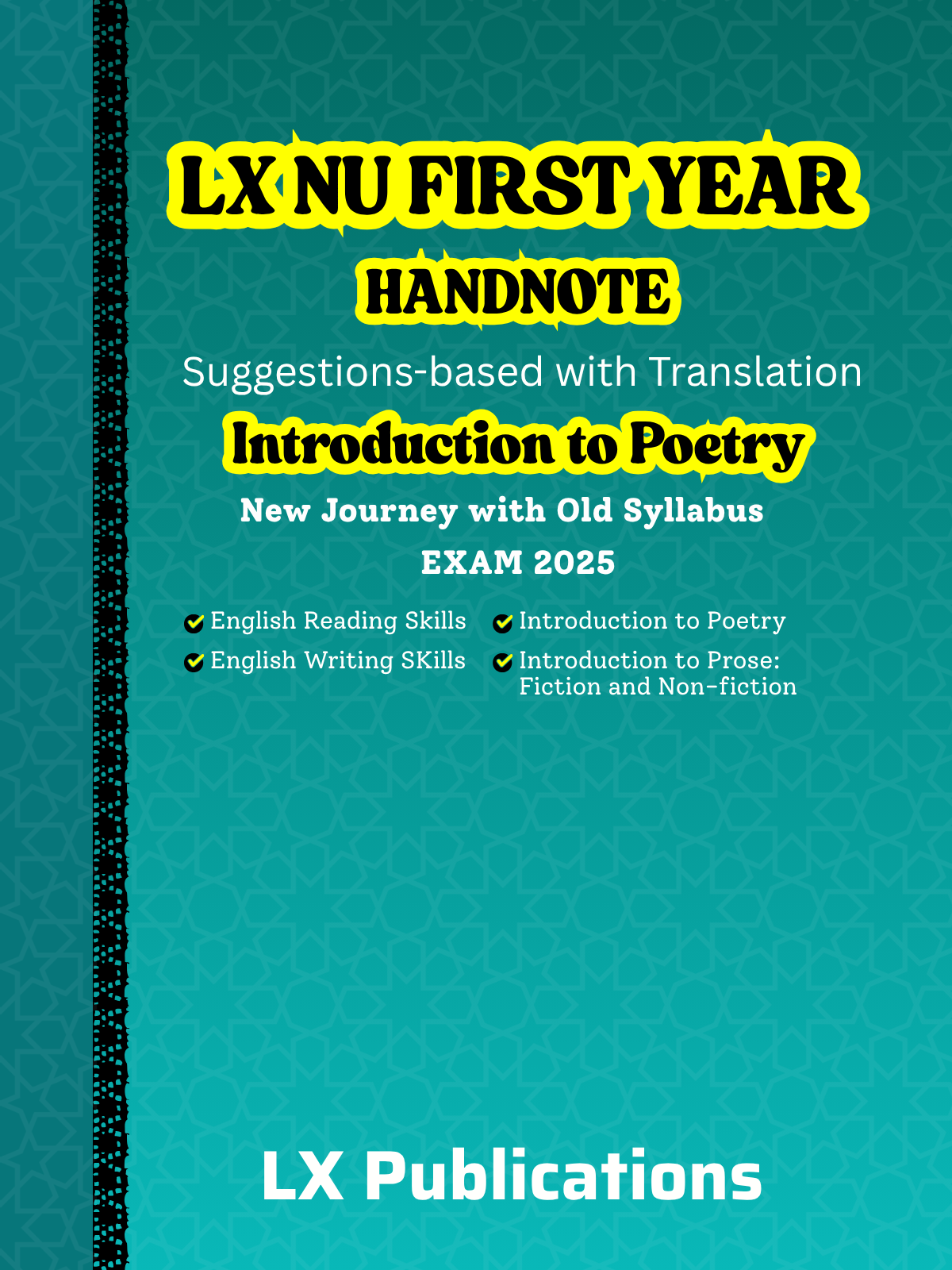 Introduction to Poetry (1st Year Old Syllabus) Exam 2025